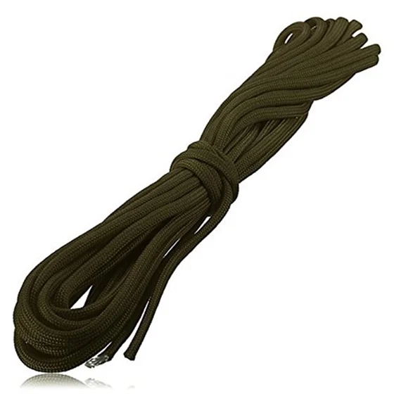 20FT Paracord المظلة الحبل الحبل النايلون الصحراء بقاء 7 ستراند-الجيش الأخضر الداكن