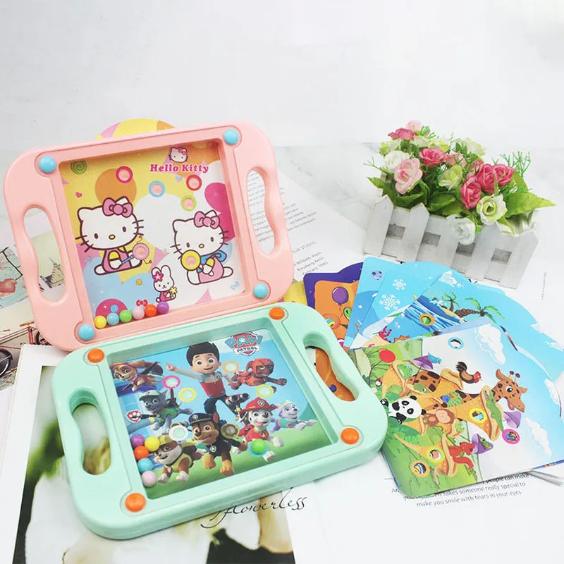 

New Balance Ball Handheld Game Puzzle Box Board Cartoon 3D Education Puzzle Game Toy For Kids Early Education Kindergarten Gift