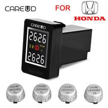 

CAREUD U912 Car Wireless TPMS Tire Pressure Monitoring System with 4 External Sensors LCD Display Embedded Monitor For Honda