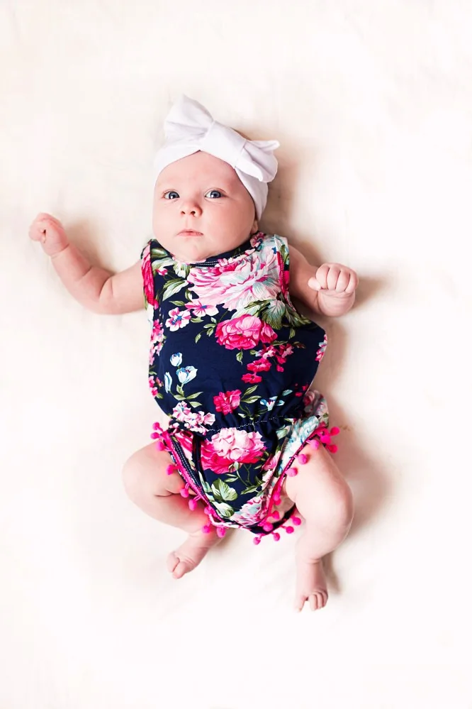best baby bodysuits Citgeett Summer Baby Girl Pretty Flower Tassel Romper Child Rosy Baby Girl baby floral romper baby girl jumpsuit outfits carters baby bodysuits	