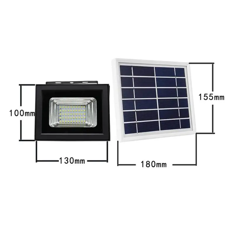 50 SMD 2835 Светодиодный светильник на солнечной батарее IP66 водонепроницаемый солнечный светильник уличный светильник для сада, двора, охранный прожектор, светильник