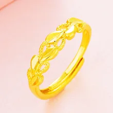 CHENFAN womens adjustable rings for women Sand gold hollowed out four love Open ring dainty ring finger plating 24k gold ring CHENFAN womens adjustable rings for women Sand gold hollowed out four love Open ring dainty ring finger plating 24k gold ring