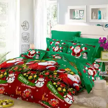Рождественские комплекты постельного белья, мультяшное постельное белье, пододеяльник, постельное белье, новогодний подарок, постельные принадлежности, наволочка, наволочка, полный комплект, королева, король