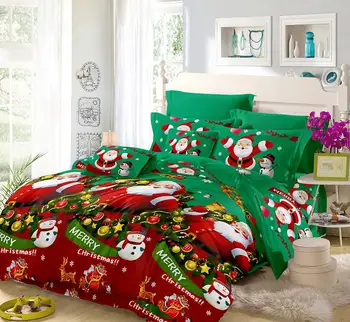 

Christmas Bedding Sets Cartoon Bed Linen Duvet Cover Bed Sheets New Year Gift Bedding Cover Pillowcase Twin Full Queen King