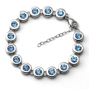 

Wollet Health Energy Jewelry Women Bracelet Blue Stainless Steel Bracelet Women Healing Energy Bio Magnetic Germanium Jewelry