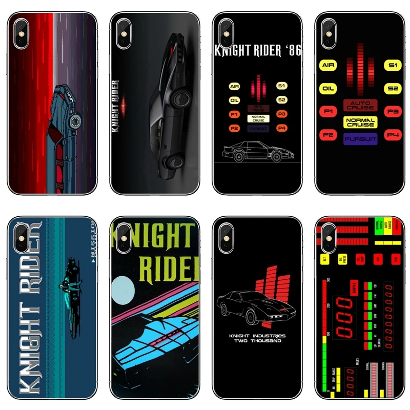 

Knight Rider KITT Car For iPhone X XR XS Max 8 7 plus 6s 6 plus SE 5s 5c 5 4s 4 iPod Touch case Soft phone cover cases