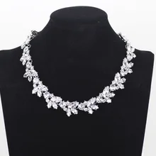 Ретро Полное Австрийское ожерелье-чокер со стразами ожерелье s Женская Короткая подвеска-цветы на цепочке ожерелье Mujer Рождественский подарок