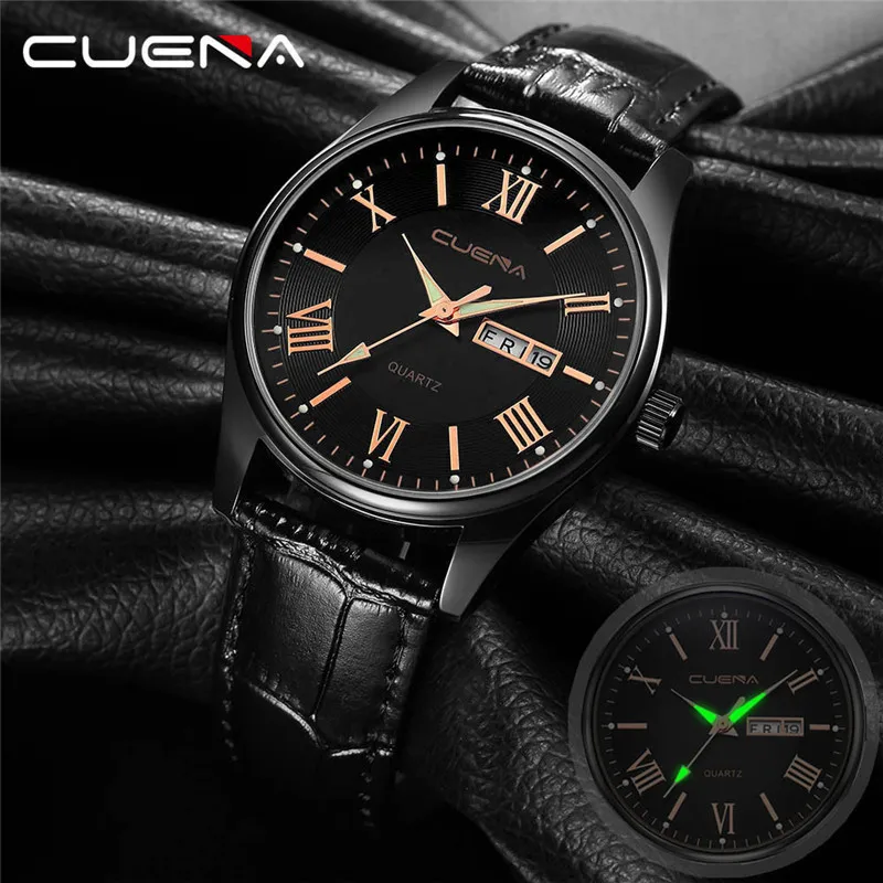 

2019 Ladies Wrist Watches With Rose Gold Mens Military Leather Date Quartz Analog Army Casual Dress Wrist Watch Montres Femme