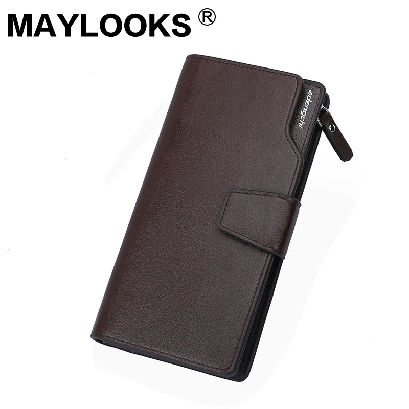 

Men's long wallet hot fashion casual multi-card function clutch bag mobile phone long wallet M-9006