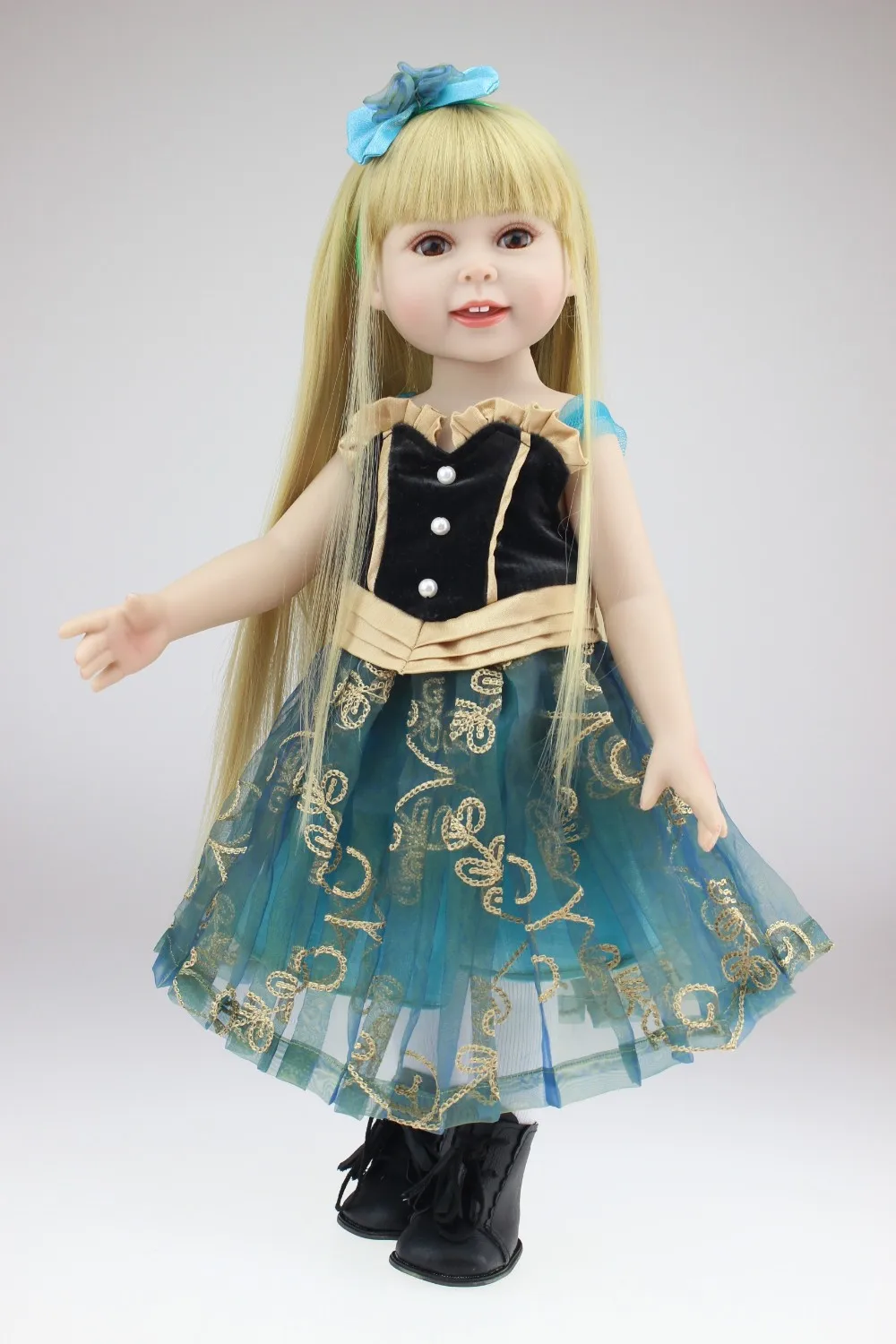 

NPK New design 18inches American girl doll Journey Girl Dollie& me New Year present great girl gift