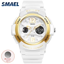 SMAEL Female Watches Digital LED Display Wristwatch Girl Casual Quartz Electronic Genuine Hot 1632 Woman Clock Sport Watch Women