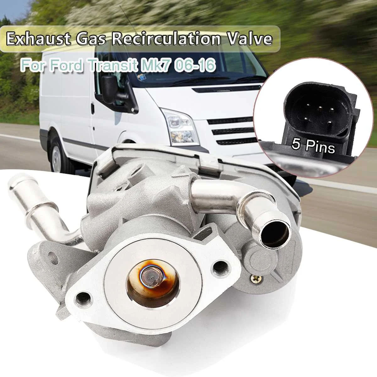 

Car Exhaust Gas Recirculation Air Valve EGR Valve Water Cooled For Ford Transit Mk7 3.2 2.4 2.2 TDCi 2006-2014
