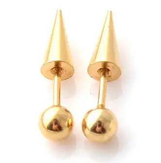 

2 Pieces 16G 1.2mm Round Spike Stainless Steel Earring Barbell Ball Tragus Earring Men Man Earrings Body Piercing Jewelry