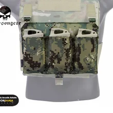 Emerson тактический быстрый зажим передняя Панель Emerson Съемная platebag тройной M4 подсумок для 4019/4020 жилет EM6407AR2