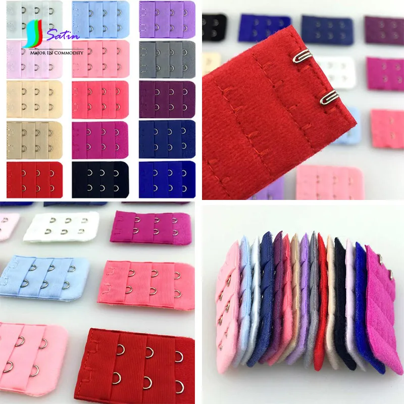 

Colorful Two Row Bra Extending Hook Buckle,DIY Sewing Accessory Underwear Extending Buckle S0361H