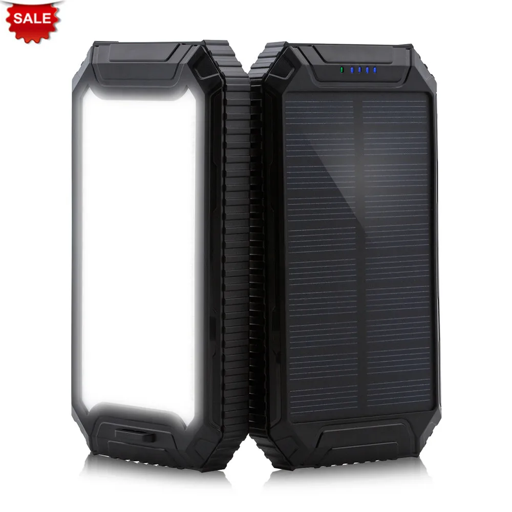 

PowerGreen 10000mAh Solar Charging LED Design Pocket Charger Mobile Phone Power Backup Solar Charger for Phone