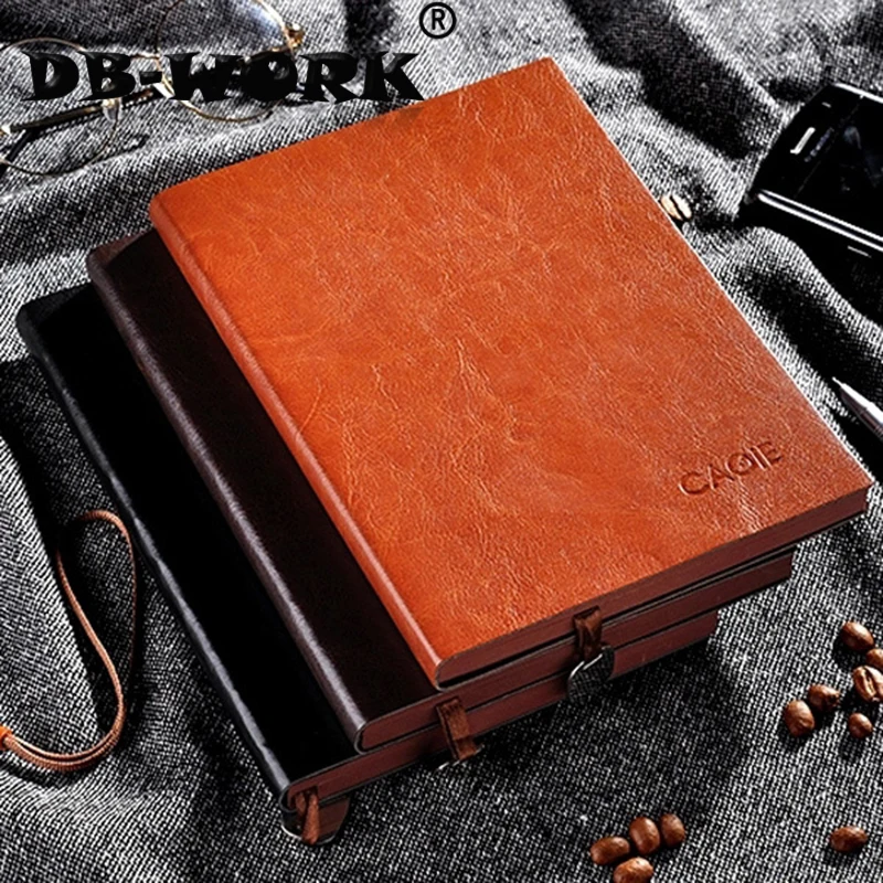

2019 Business leather pendant notebook Four Size A7 A6 A5 Notepad portable retro customizable Diary Products