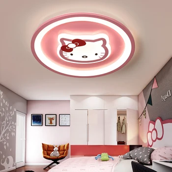 

Modern led ceiling light pink blue round lights for children room kids baby bedroom AC85-265V lighting boy gril ceiling lamp