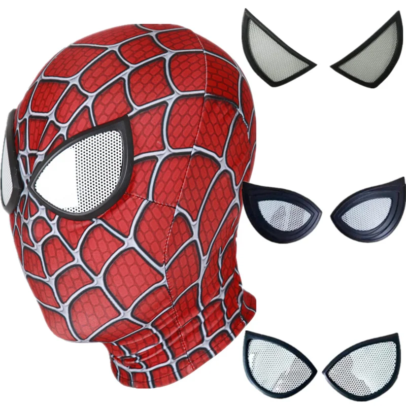 Spider-Man 3 Raimi Mask Lenses 3D Cosplay Spiderman Superhero Props Masks