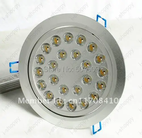 

24W High power 24 LED Recessed Ceiling Down Cabinet Light Fixture Downlight Spotlight Bulb Lamp Warm/Pure White