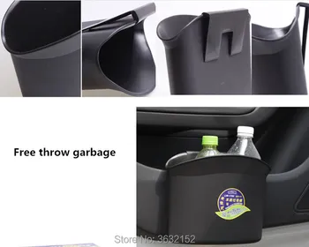 

Vehicle Trash Rubbish Bin Dust Case Holder Box Accessories Car styling for SUZUKI vitara swift sx4 jimny grand vitara 2016