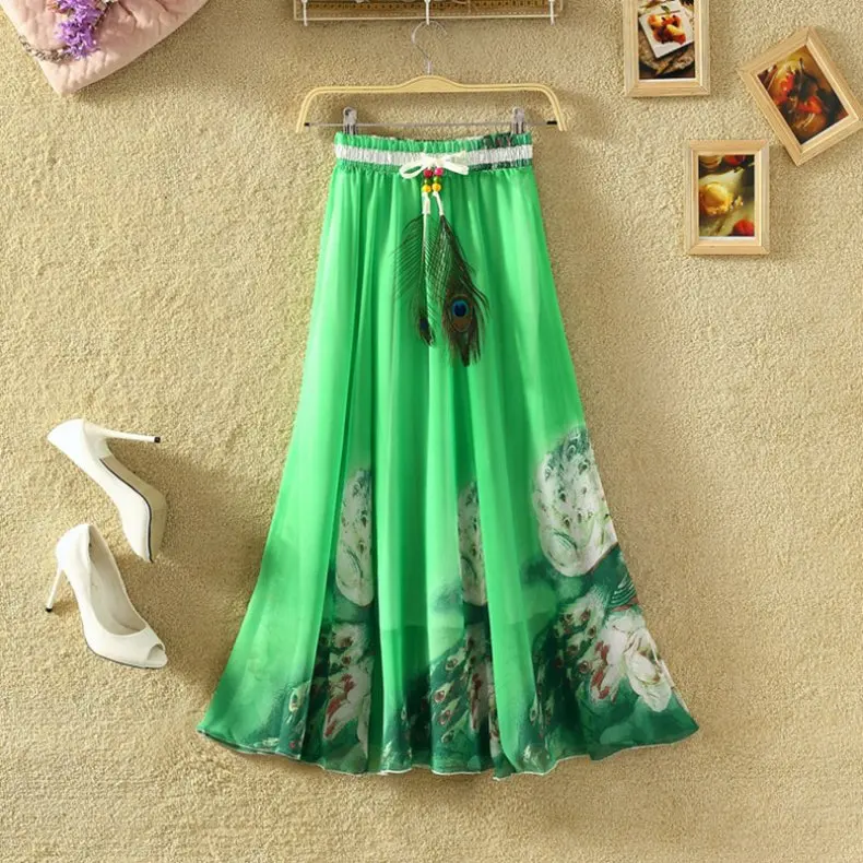 2018-Vintage-Maxi-Skirts-Women-Solid-Boho-Chiffon-Saia-Longa-Summer-Vestidos-Tulle-Casual-Bohemian-Long_Style Nineteen