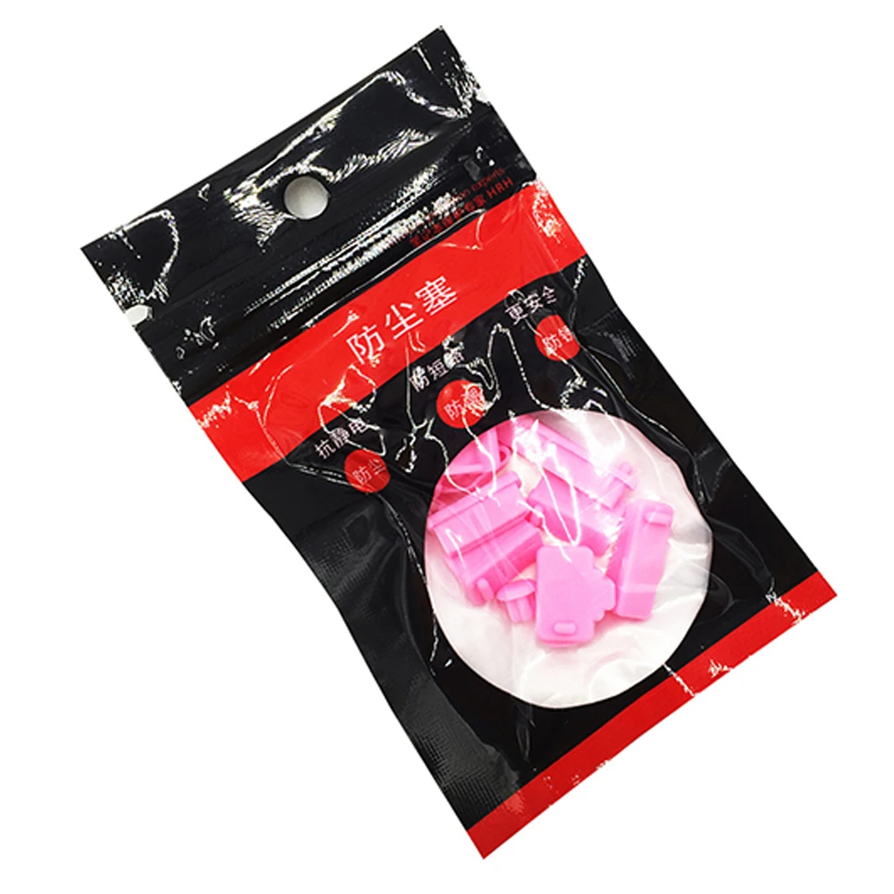 13PCSSet Candy Color Silicone Anti Dust Plug Cover Stopper Laptop dust plug laptop dustproof usb dust plug Computer Accessories (14)