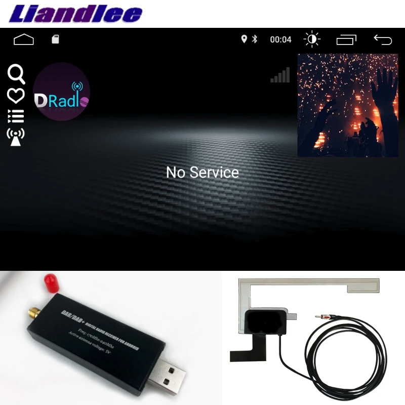 Цифровой радиоприемник Liandlee DAB/DAB + Универсальный USB для Android навигации