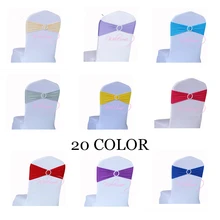 100 шт./лот, 20 цветов, селективный чехол для стула из спандекса и лайкры, лента для свадебной вечеринки, дня рождения, декоративная лента для стула