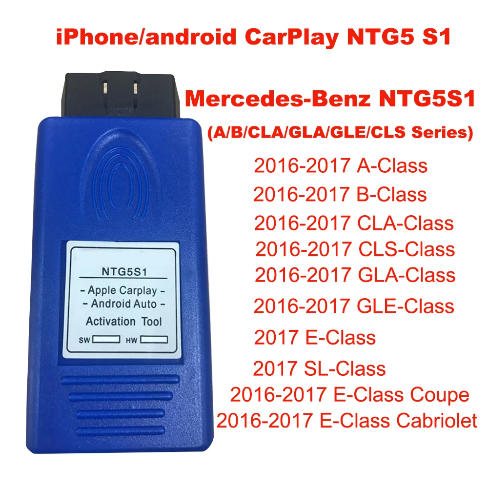 

For Apple CarPlay and Android Auto activation tool for Mercedes B-enz Benz NTG5 S1 NTG5S1