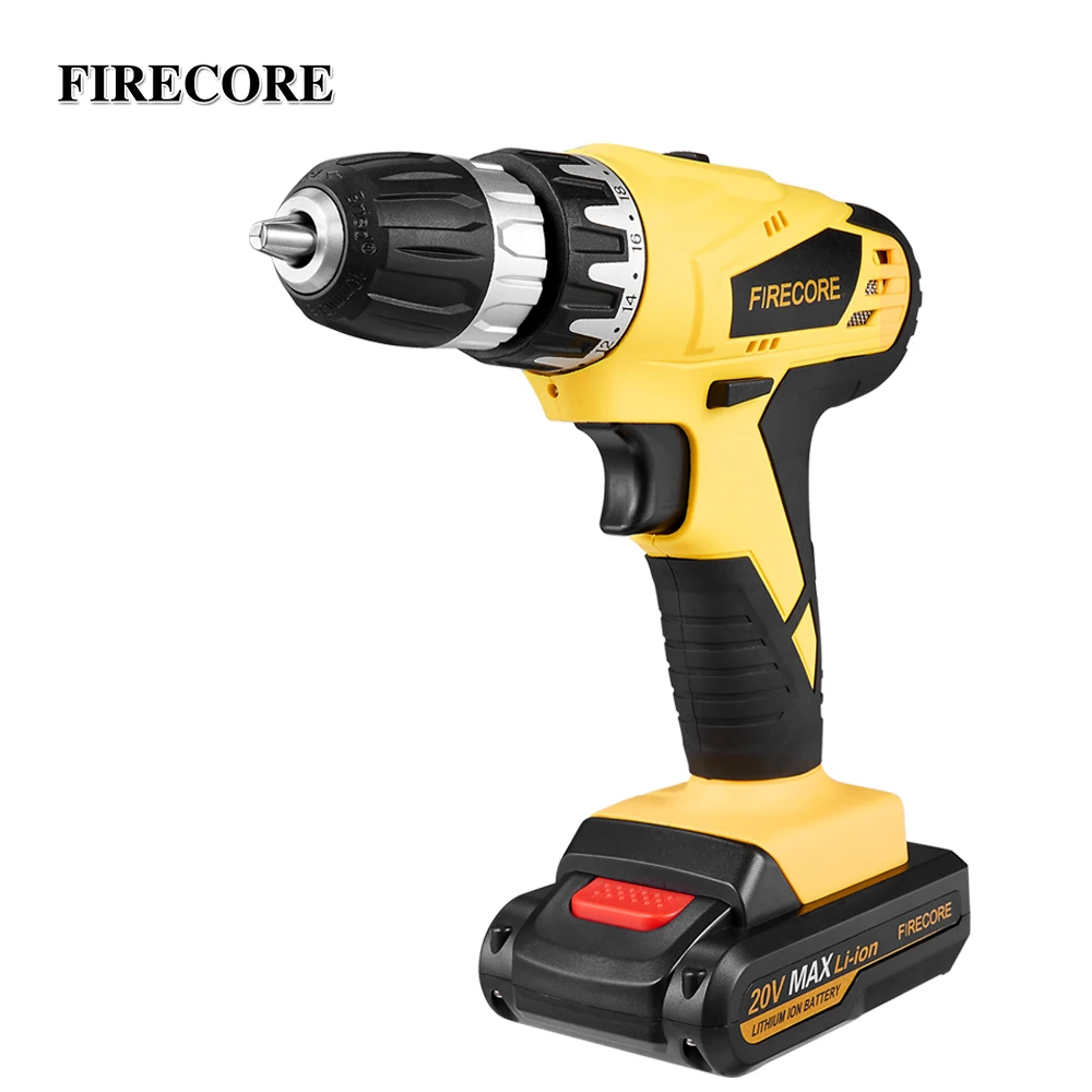 

FIRECORE 20V Max Electric Screwdriver Set Cordless Screwdriver Mini Drill Power Driver With 1 Lithium Battery 1/2Inch 2Speed