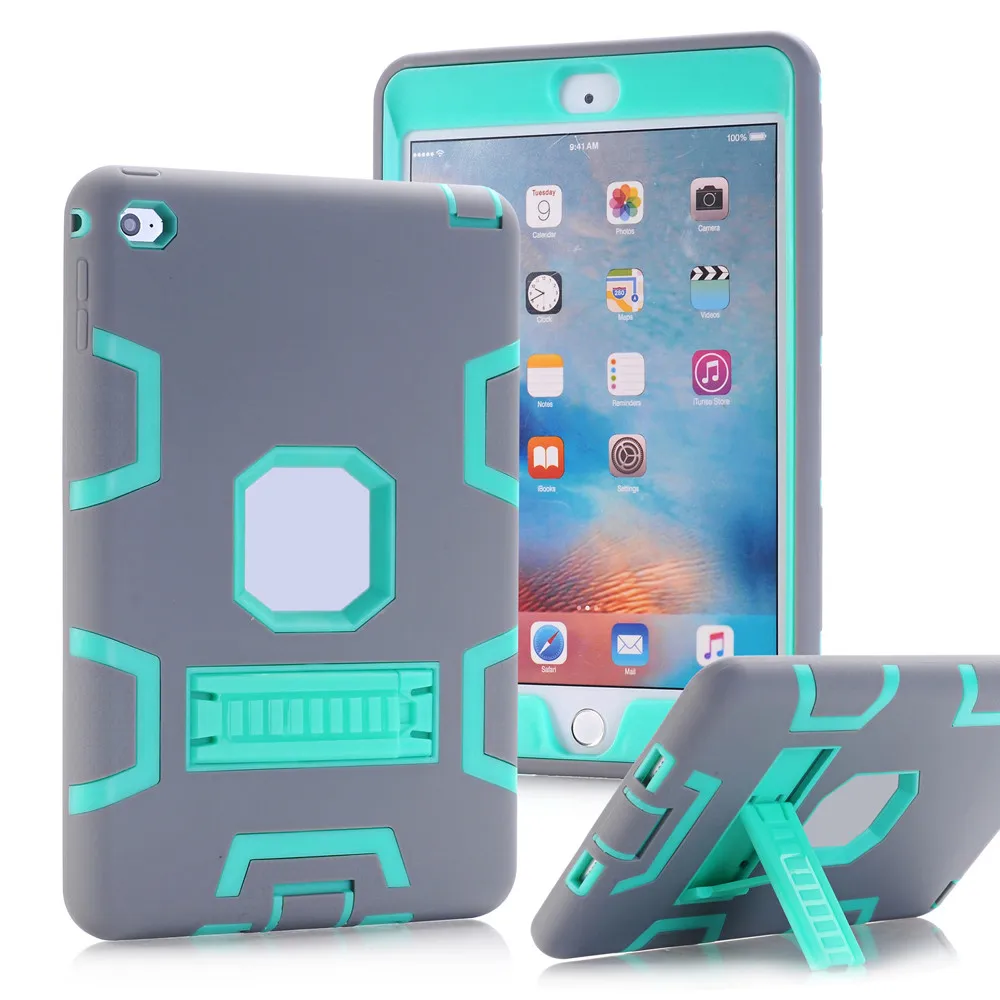 

Tablet Universal Cover Case Case Tablet Shock-Absorption Three Layer Armor Defender Full Body Protective Case for iPad Mini 4 z6