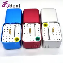 Для стоматологической дезинфекции Endo держатель файлов коробка Автоклавный стерилизатор чехол боры для ухода за полостью рта инструменты случайных цветов 30 отверстий