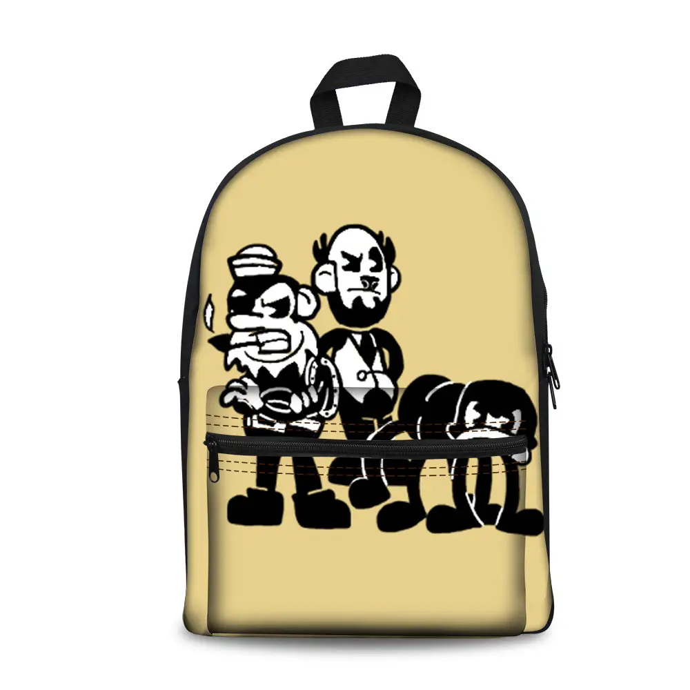 

Backpack School bag The theme of Bendy band Rebirth and Beats as Gift For Kid Student Gift bendy and the ink machine 3D Printed