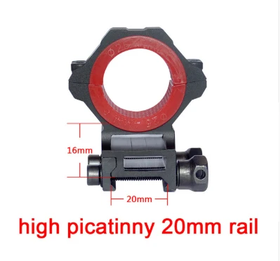 Открытие HD 4-24X50SFIR FFP Длинные Глаза рельеф прицелы для стрельбы 34 мм трубка первый фокальный самолет сторона Parallax замок сброс область - Цвет: high 20mm mount