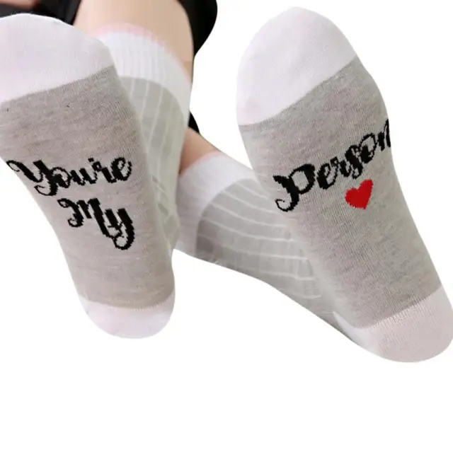 feitong High Quality Funny Socks Letter Printed Socks For Women Men ...