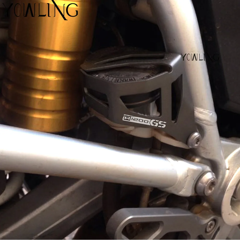 

YOWLING For BMW R1200GS LOGO Rear Brake Reservoir Cap Protector Guard for BMW R 1200 GS Adventure 2013 2014 2015 2016 2017 2018
