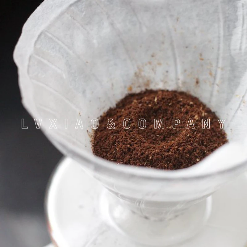 1 2/1 4 стакана V60 бумажный фильтр мола сырая древесная целлюлоза отбеленная