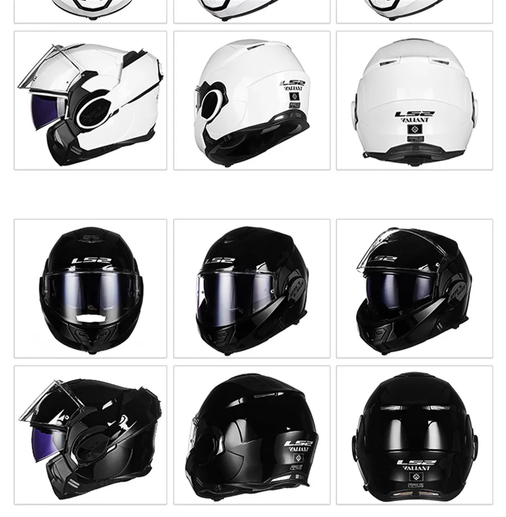 LS2 Valiant шлем 180 откидывающаяся система модульный мотоциклетный шлем анфас Твин щит шлем мото КАСКО городские шлемы