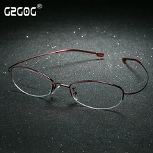 Новинка года памяти Титан сплав бренд Очки Рамки глаз Очки женские полуботинки без оправы Рамки близорукость рецепту Очки óculos де Гра
