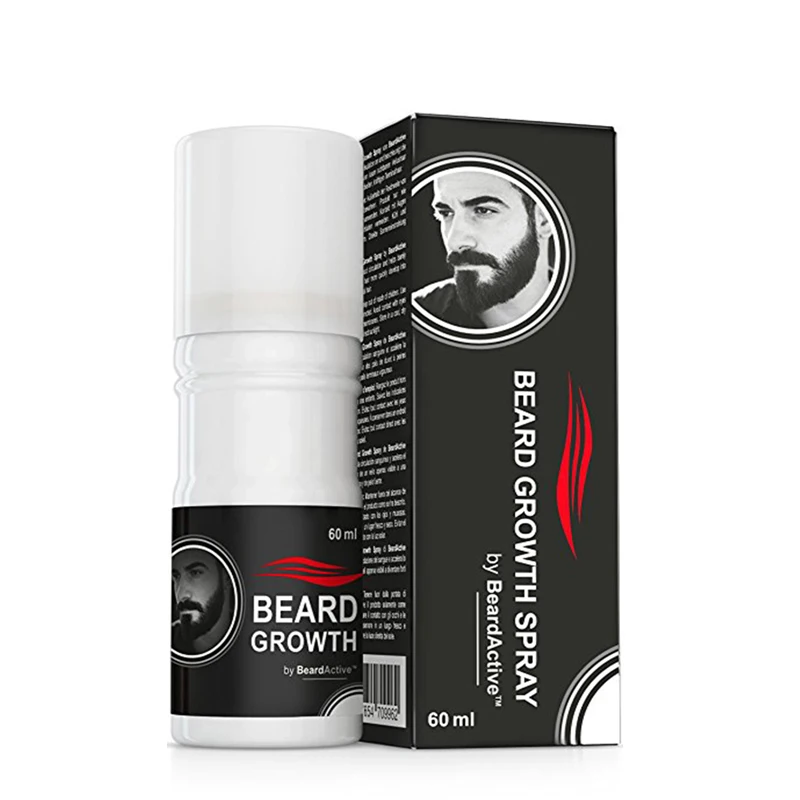60ML Beard Growth Spray Beard Grow Natural Growth Oil Facial Hair Grower Hair Unique Products Vitamins