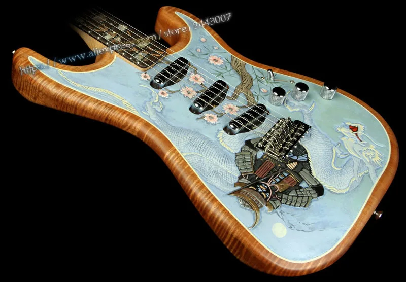 GC Custom Shop Limited John Cruz Masterbuilt Samurai Leather Painted Electric Guitar GC Custom Shop Limited John Cruz Masterbuilt Samurai Leather Painted Electric Guitar