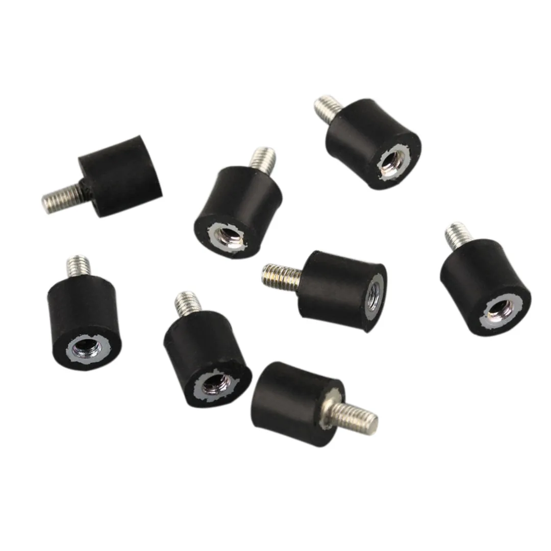8pcs/set M3 Male Female Anti Vibration Rubber Isolator Mounts Set 8mm*8mm Tool accessories