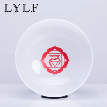 

10 Inch C Root 440hz 432hz Red Chakra Symble Pattern Quartz Crystal Singing Bowl for Energy Healing