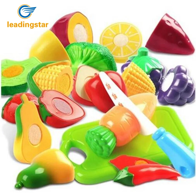 LeadingStar Plastic Kitchen Food Fruit Vegetable Cutting Toys Children