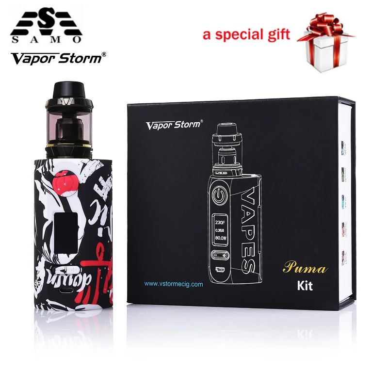 100% оригинальный набор электронных сигарет Vapor Storm Пума 200 Вт VW TCR Vapes подходит для