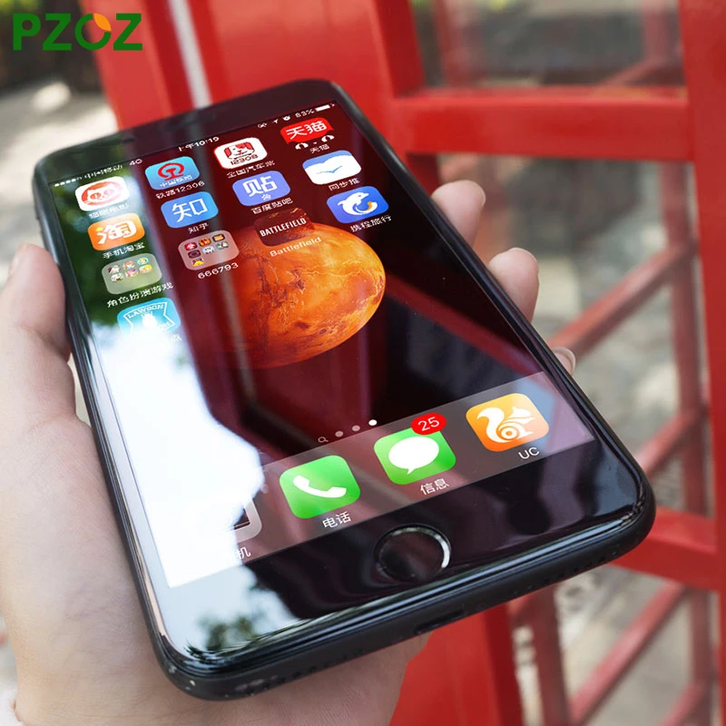 PZOZ для iphone 8 Стекло Закаленное Защитная пленка 3D поверхность полностью подходит для покрытия анти синий светильник 9h для iphone 7 8 Plus стекло