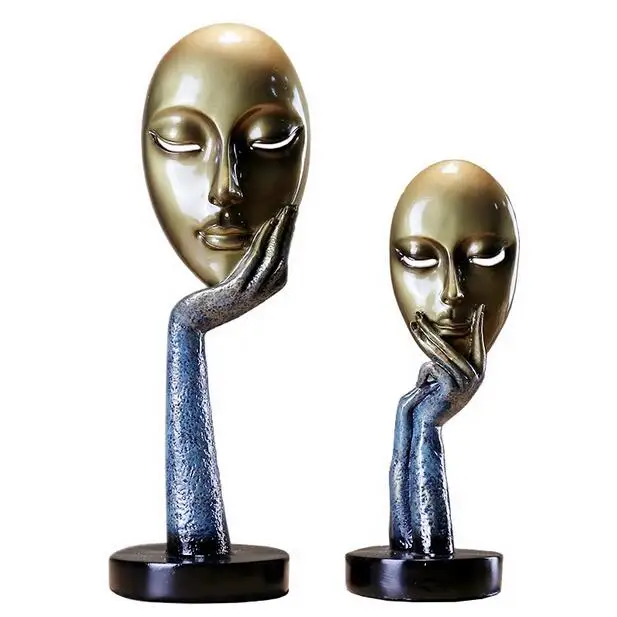 

12*38CM Creative mask home crafts decorations ornaments Wedding clothing store decorations ornaments head mannequin Process A162