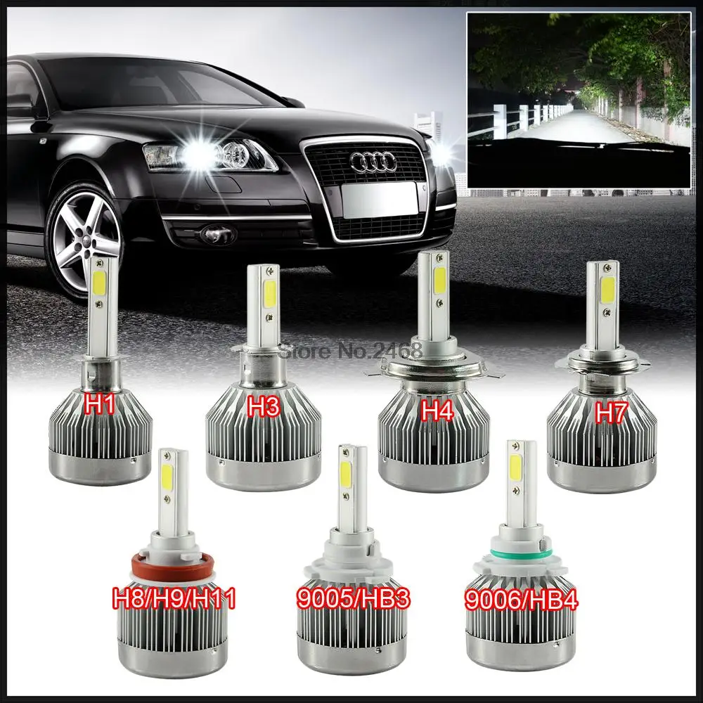 Pair Car LED Headlights H7 H8 H11 HB3/9005 9006 H1 H3 H4 H10 5202 9007 9004 H13 880 881 Auto Front Bulb 60W Automobiles Headlamp Pair Car LED Headlights H7 H8 H11 HB3/9005 9006 H1 H3 H4 H10 5202 9007 9004 H13 880 881 Auto Front Bulb 60W Automobiles Headlamp