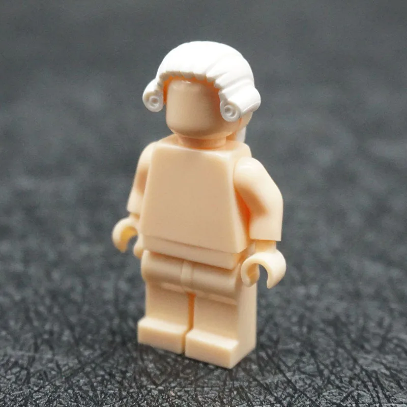 

5 Pcs\Lot MOC Male White Hair Short Hair Brown Long Hair Model Figure Toy Kids Educational Building Blocks Assembled Toys B110